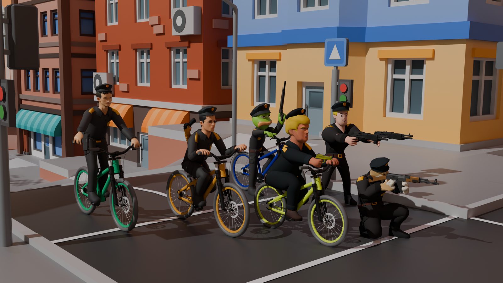 Creek211 — armed police bike squad